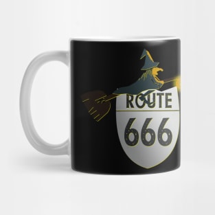 The Scenic Route for Witches - Route 666 Mug